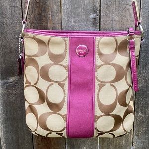 Coach Signature Stripe Duffel Crossbody F21905